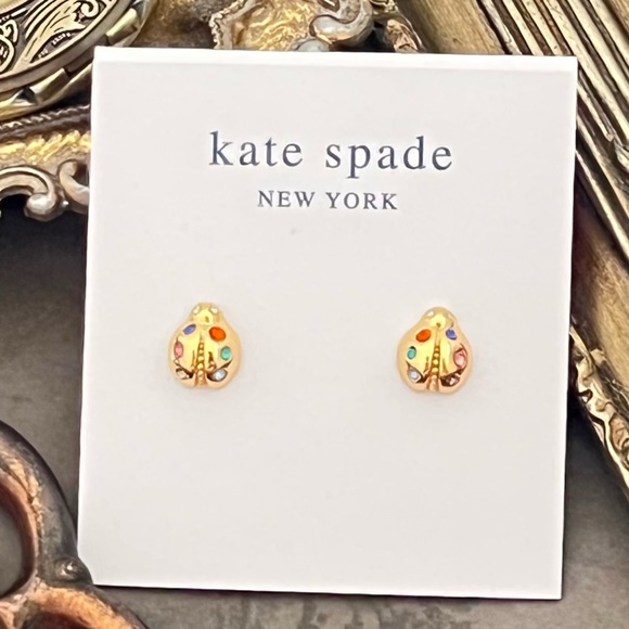 KATE SPADE • Nature Walk Ladybug Earrings - Picture 3 of 4